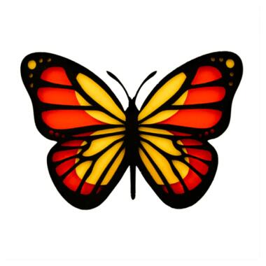 Набір для творчості Rosa Talent 3D-картина 4 шари Метелик 2 17х17 см (4823098529026) фото №1