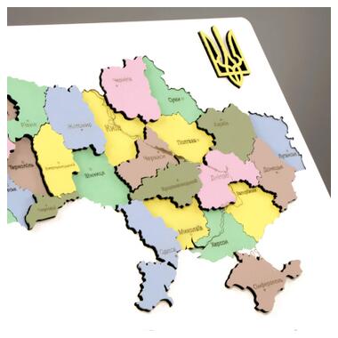 Набір для творчості Rosa Talent Мапа України 3D пастельні кольори 30.5х37.5 см (4823098532545) фото №3