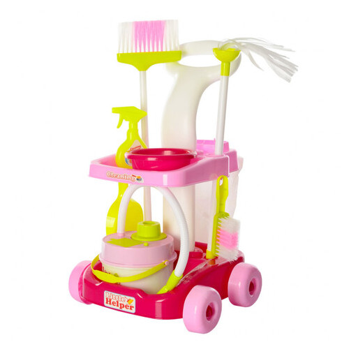 Набір для прибирання Limo Toy Візок Рожевий (667-34) фото №1