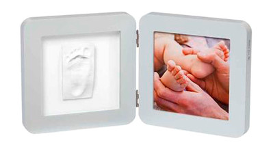 Набор для создания отпечатка ручки и ножки малыша Baby Art Двойная рамка Пастель (3601094900) фото №1