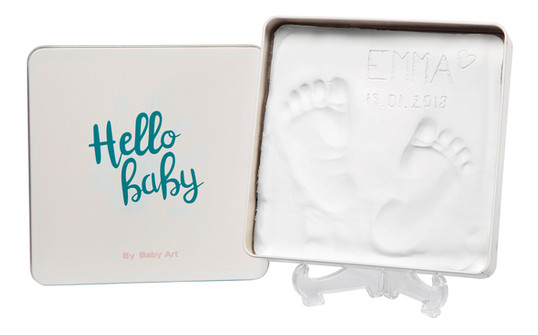 Набір для створення відбитка ручки та ніжки малюка Baby Art Квадратна (3601094300) фото №1