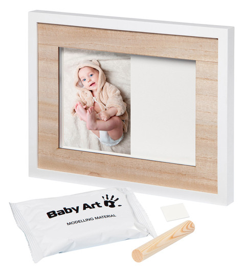 Набір для створення відбитка ручки та ніжки малюка Baby Art Настіна рамка Натуральна фото №2