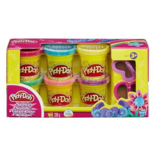 Набір для творчості Hasbro Play-Doh пластилін із 6 баночок Блискуча колекція (A5417) фото №1