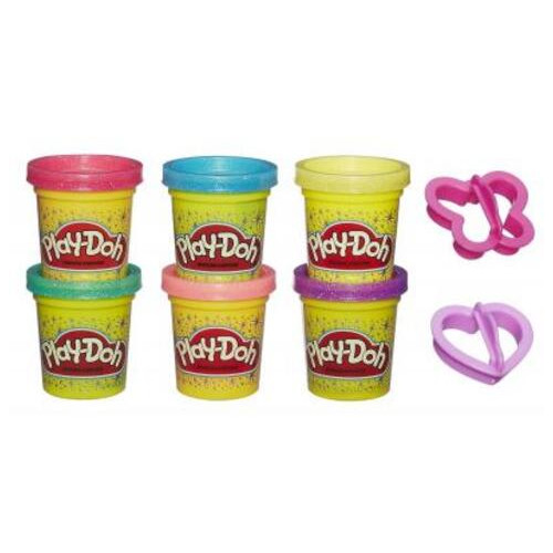 Набір для творчості Hasbro Play-Doh пластилін із 6 баночок Блискуча колекція (A5417) фото №2
