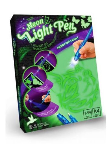 Набір креативної творчості Danko Toys Neon Light Pen Кішка (NLP-01-02U) фото №1