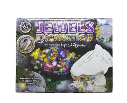 Набір для проведення розкопок Danko Toys JEWELS EXCAVATION Натуральне каміння Dankotoys (JEX-01-01) фото №1