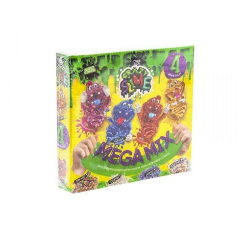 Набір для досвіду Danko Toys Crazy Slime - Лізун своїми руками, 4 кольори (SLM-03-02U) фото №1