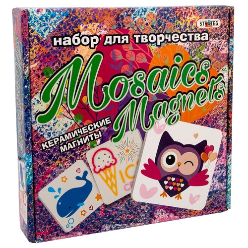 Набір для творчості Strateg Mosaics magnets російською мовою (882) фото №1