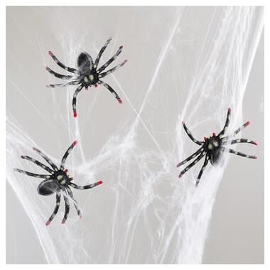 Набір пласт.павуків Yes! Fun Хелловін, 7*8 см, 3 шт, чорні (973650) фото №3