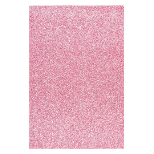 Фоаміран Santi ЕВА рожевий з глітером, 200*300 мм, товщина 1,7 мм, 10 аркушів (742678) фото №1