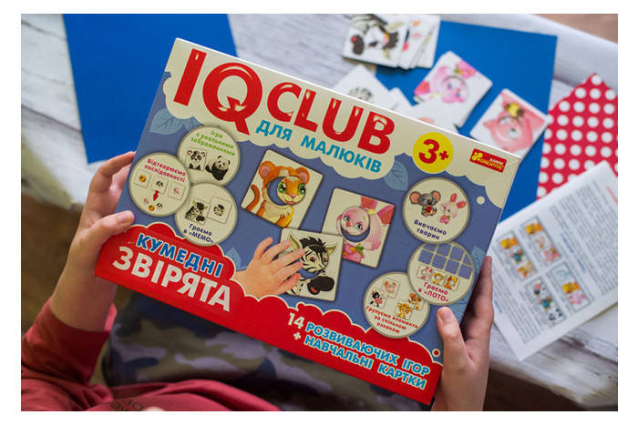 Навчальні пазли Ranok Creative Забавні звірки IQ-club для малюків рус (13203008) фото №2