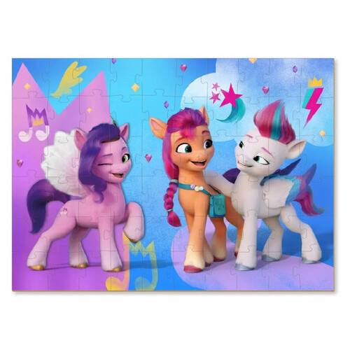 Дитячі Пазли DoDo Toys My Little Pony Стильні подружки 200140 60 елементів, з фігуркою фото №3