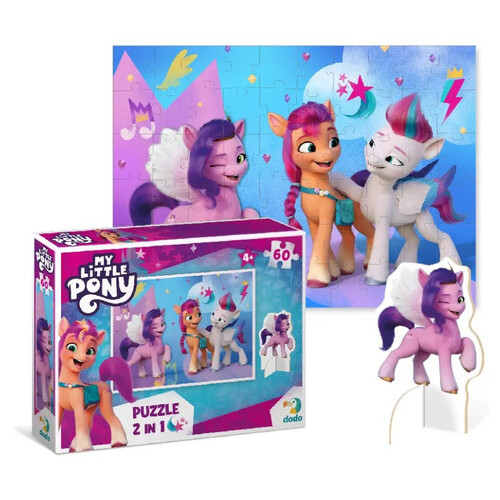 Дитячі Пазли DoDo Toys My Little Pony Стильні подружки 200140 60 елементів, з фігуркою фото №2
