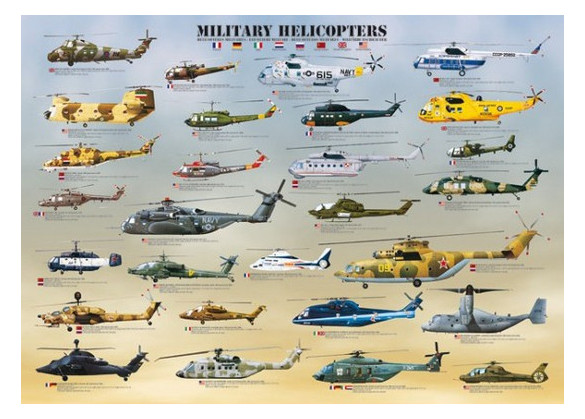 Пазлы Eurographics Военные вертолеты (Egraphics6000-0088) фото №1
