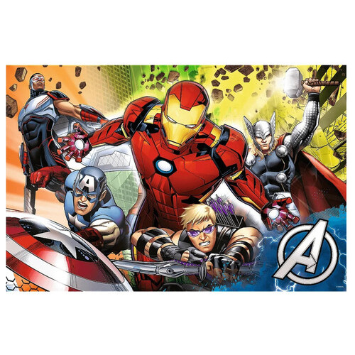 Дитячі пазли Trefl SUPER МАХІ Marvel Разом сильніше Trefl 41007 24 елементи з розфарбуванням фото №2