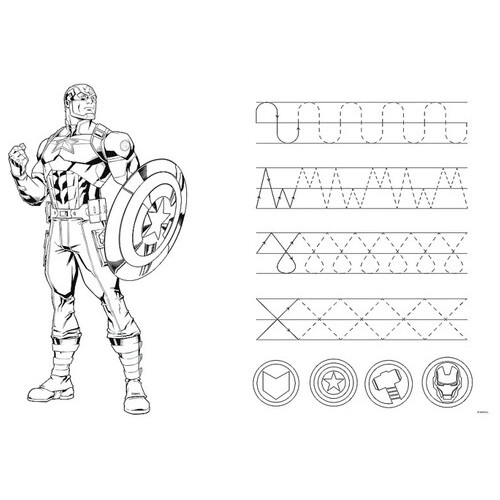 Дитячі пазли Trefl SUPER МАХІ Marvel Разом сильніше Trefl 41007 24 елементи з розфарбуванням фото №4