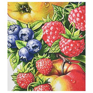 Алмазна мозаїка Strateg ПРЕМІУМ Соковиті ягоди та фрукти 30х40 см (HEG86862) фото №1