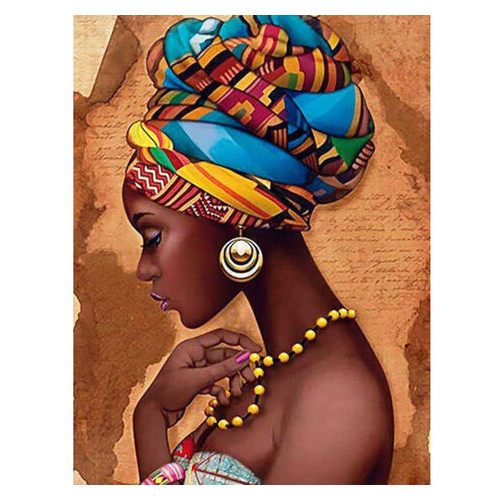 Алмазна мозаїка Santi Африканська краса, 40*50см на підрамнику (954092) фото №1