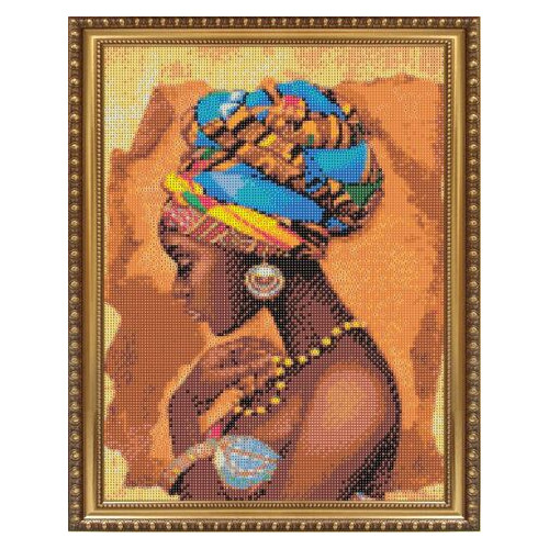 Алмазна мозаїка Santi Африканська краса, 40*50см на підрамнику (954092) фото №3