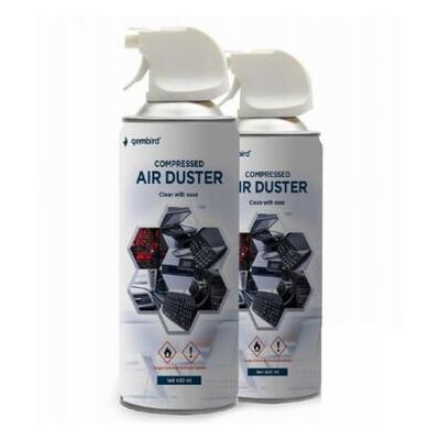 Чистить стиснене повітря Gembird spray duster 400ml (CK-CAD-FL400-01) фото №1