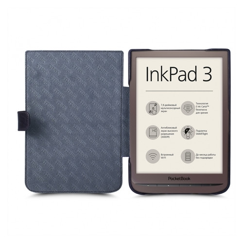 Чохол книжка Stenk Premium для PocketBook 740 InkPad 3/3 Pro Фіолетовий фото №2