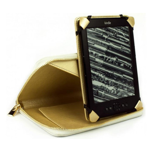 Универсальный кожаный чехол Wallet Style для планшетов/книг Satin White (MB30465) фото №1
