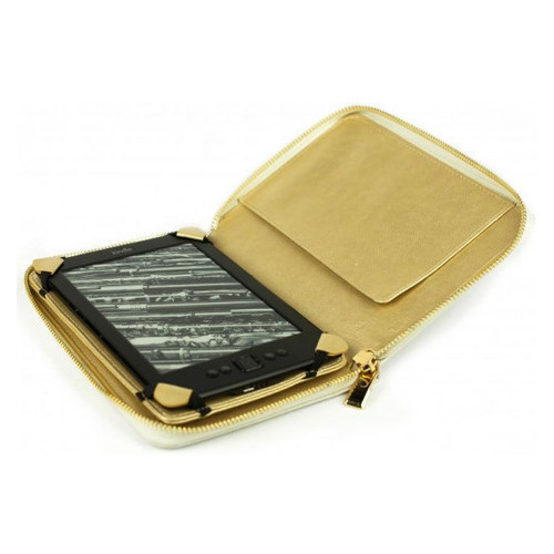Универсальный кожаный чехол Wallet Style для планшетов/книг Satin White (MB30465) фото №3