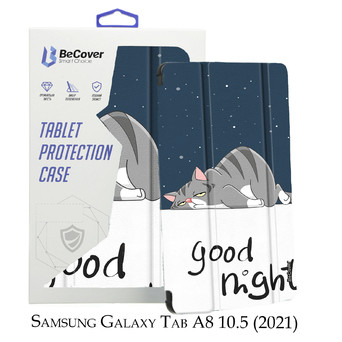 Чехол-книжка BeCover Smart Case для Samsung Galaxy Tab A8 10.5 (2021) SM-X200 / SM-X205 Good Night (707273) фото №5
