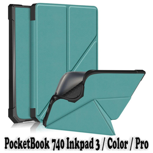 Обкладинка Ultra Slim Origami BeCover для PocketBook 740 Inkpad 3 / Color / Pro Dark Green (707453) фото №5