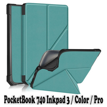 Обкладинка Ultra Slim Origami BeCover для PocketBook 740 Inkpad 3 / Color / Pro Dark Green (707453) фото №2