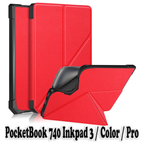 Ultra Slim Origami BeCover для PocketBook 740 Inkpad 3 / Color / Pro Red (707457) фото №5
