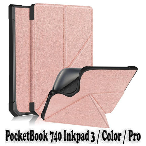 Ultra Slim Origami BeCover для PocketBook 740 Inkpad 3 / Color / Pro Rose Gold (707456) фото №10