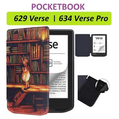 Чохол-книжка BeCover Smart Case PocketBook 629 Verse / 634 Verse Pro 6 Library Girl (710975) фото №1