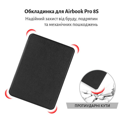 Обкладинка AIRON Premium AirBook Pro 8S Black (4821784627009) фото №7