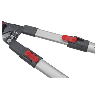 Ножиці телескопічні DingKe Red 680-900 мм для трави живоплоту садові пряме лезо фото №3