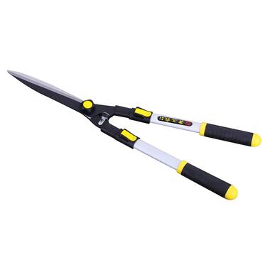 Ножиці телескопічні DingKe Yellow 680-900 мм для трави живоплоту садові пряме лезо фото №2