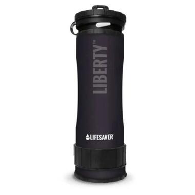 Портативна пляшка для очищення води LifeSaver Liberty Black фото №1