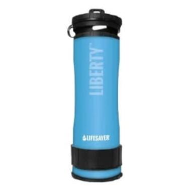 Портативна пляшка для очищення води LifeSaver Liberty Blue фото №1