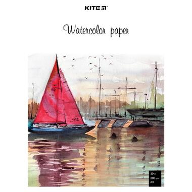 Папір для малювання Kite для акварелі А3 10 аркушів 200г/м2 (K23-268) фото №1