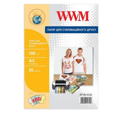 Папір WWM A3 Sublimation (SP100.A3.20) фото №1