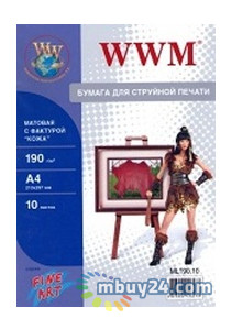 Папір WWM A4 Fine Art матовий Шкіра 190g / m2, 10л (ML190.10) фото №1