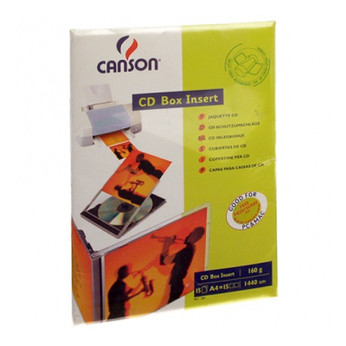 Папір Canson для CD/DVD, вкладка, 160г, A4, 15ст (872846) фото №1