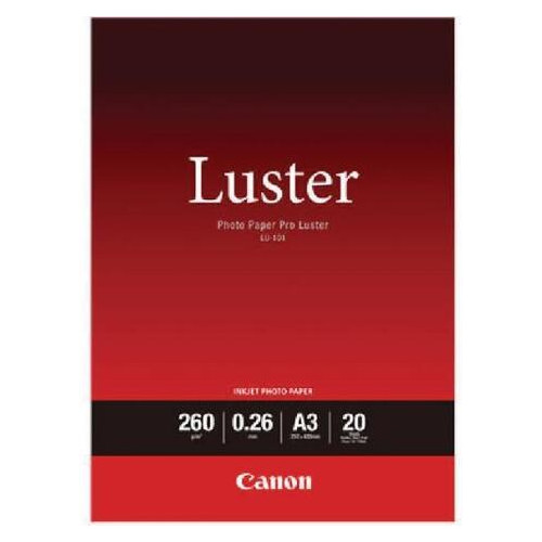 Папір Canon A3 Luster Paper LU-101, 20арк. (6211B007) фото №1