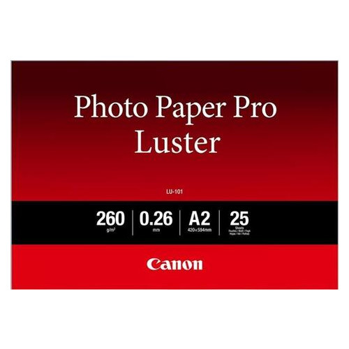 Папір Canon A2 Luster Paper LU-101 25л (JN636211B026) фото №1