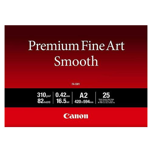 Бумага Canon A2 Premium Fine Art Paper Smooth 25л (JN631711C006) фото №1