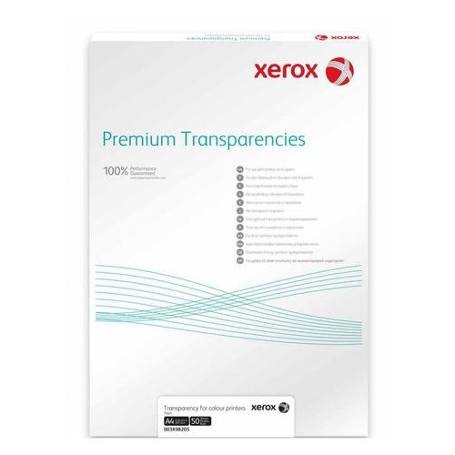 Плівка для друку XEROX A4 Universal Transparency 14mm Removable Stripe/100л (003R98198) фото №1