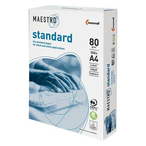 Папір Maestro Standard, class С (A4, 500 аркушів, 80g/m2) фото №1