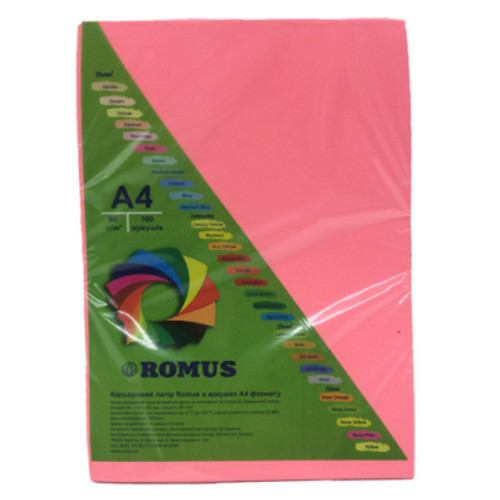 Папір Romus A4 80 г/м2 100 sh Neon pink (R50720) фото №1
