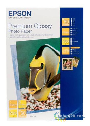 Папір Epson A4 Premium Glossy Photo Paper, 20арк. (C13S041287) фото №1