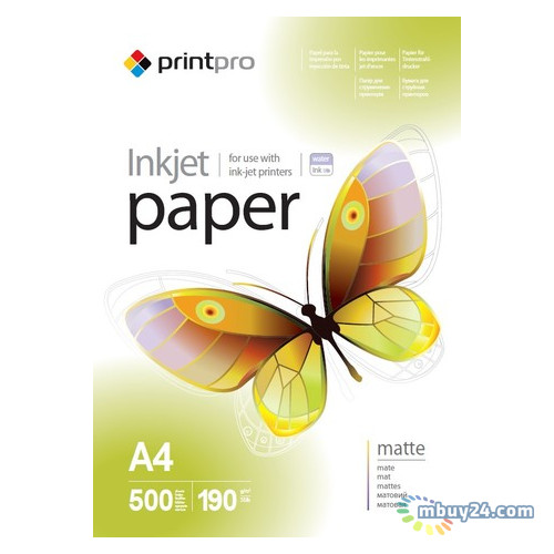 Фотопапір Print Pro матовий 190g/m2 A4 500л (PME190500A4) фото №1